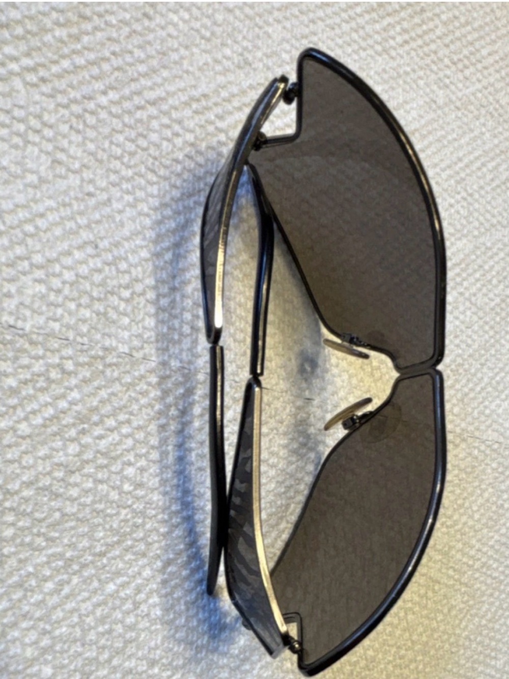 Roberto Cavalli Oversized Black Gradient Shield Sunglasses - Picture 6 of 6